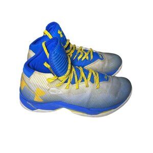 Under Armour Stephen Curry 30 Basketball Sneakers Men's Size 9 UA Blue & Yellow‎